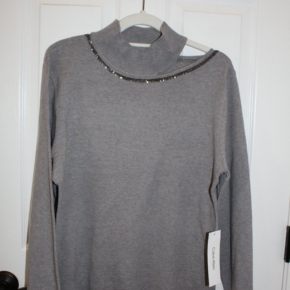 Calvin Klein Size Large Heather Gray